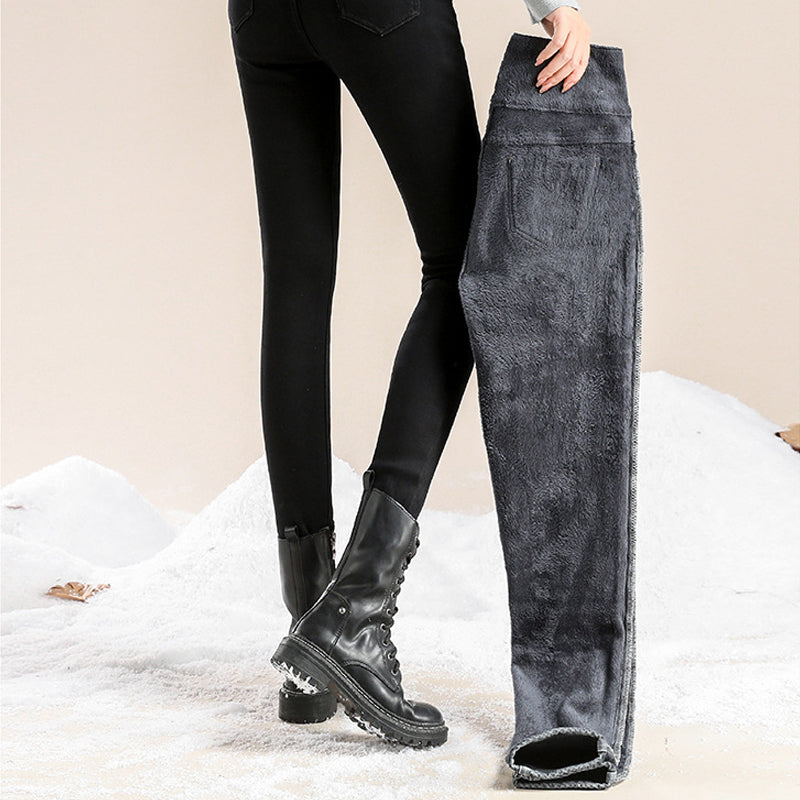 Fleece hoge stretch jeans