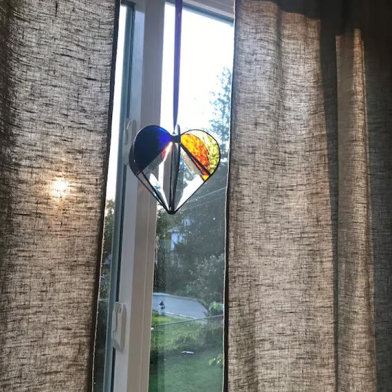 Gekleurde hartvormige zonnevanger