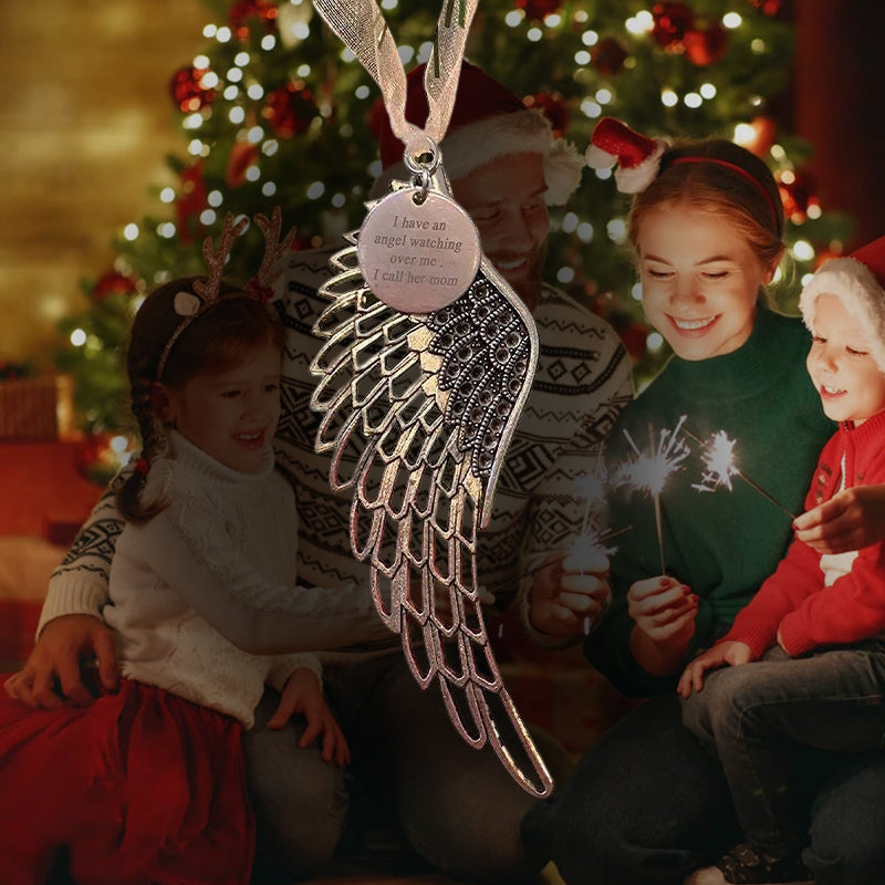 Kerst Familie Vleugels Hanger