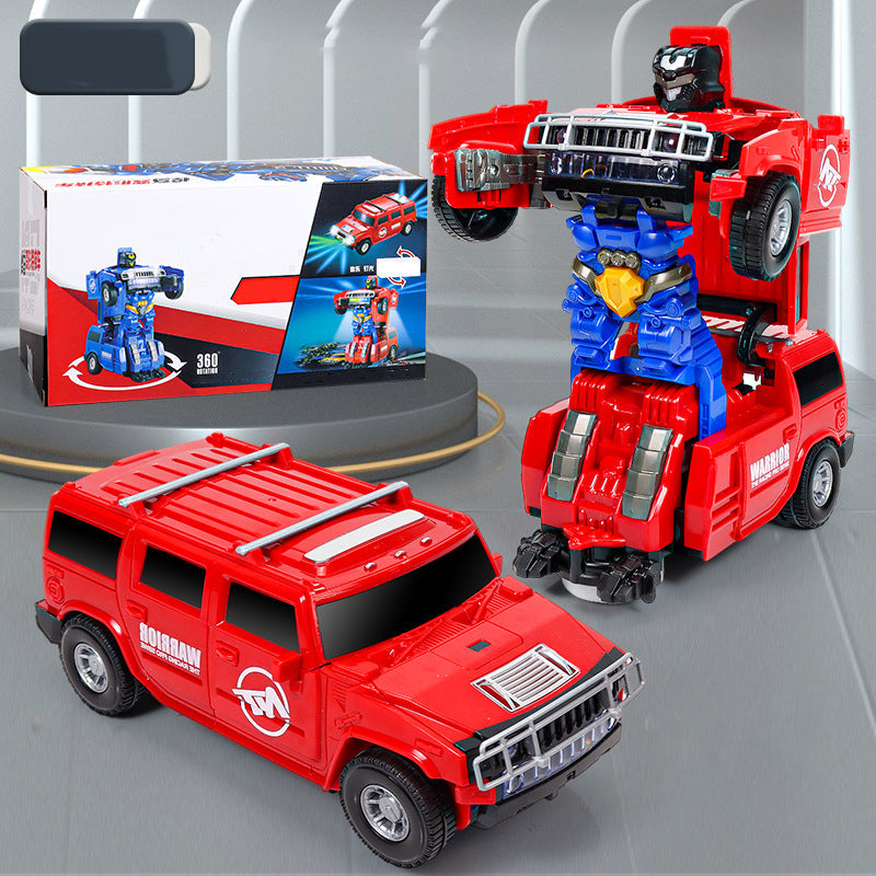 Transformerend robotmodel speelgoedauto