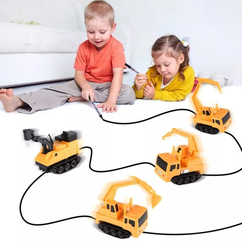 Follow-The-Line inductieve auto