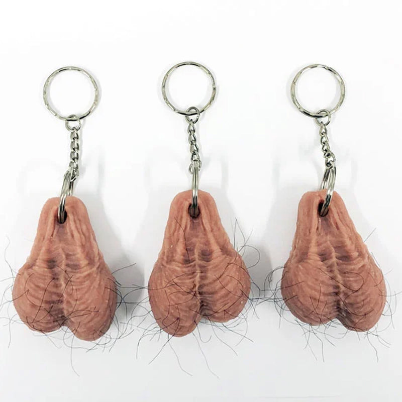 Grappige harige sleutelhanger