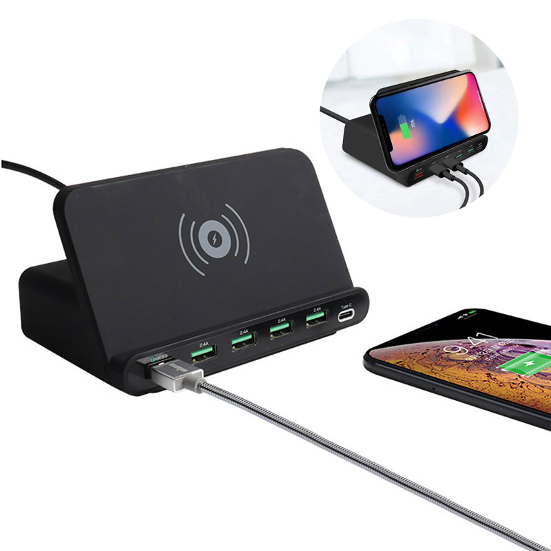 MULTI-POORT DRAADLOZE OPLADER