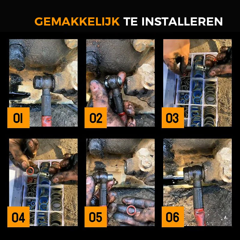 100 stuks / 245 stuks diverse afdichtingspakkingset