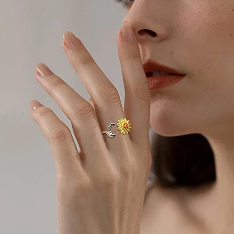 Zonnebloem Spinner Ring