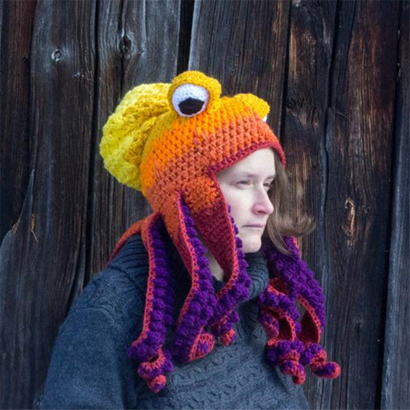 Gehaakte Octopus Hoed