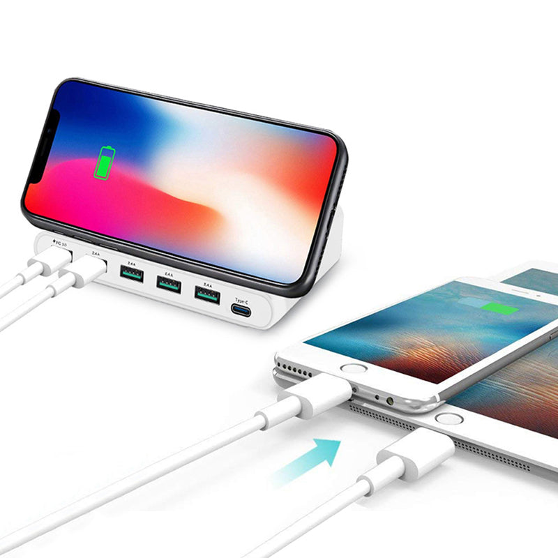 MULTI-POORT DRAADLOZE OPLADER