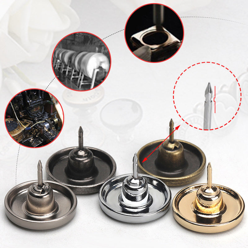 Afneembare metalen knopen (16 stuks)