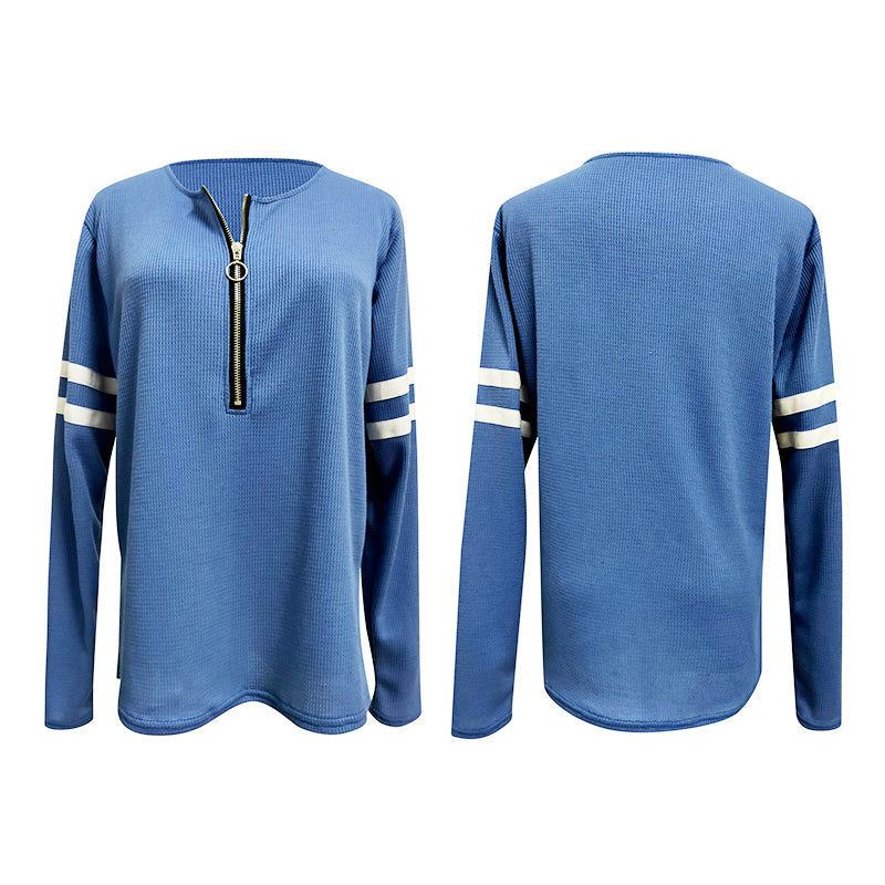 Thermische V-hals Tuniek Shirts met lange mouwen