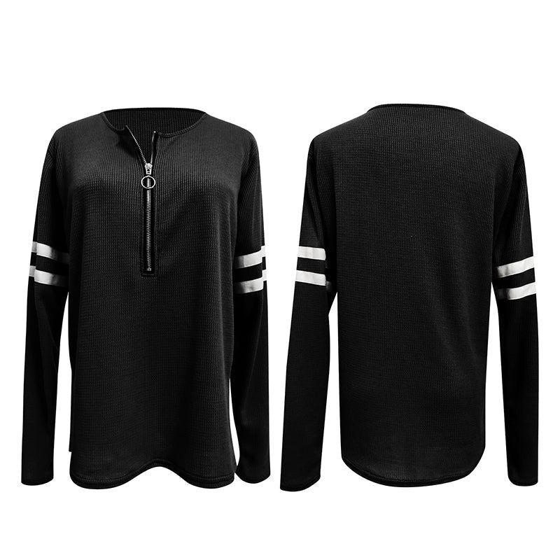 Thermische V-hals Tuniek Shirts met lange mouwen
