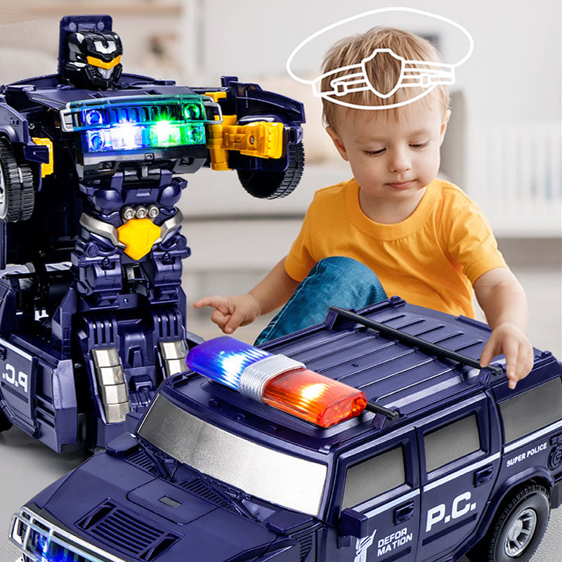 Transformerend robotmodel speelgoedauto