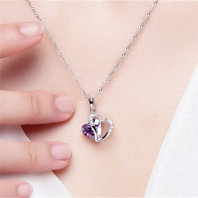 Hart Design Zirkoon Ketting Hanger Oorbellen Sets