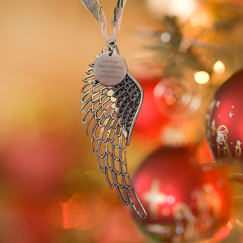 Kerst Familie Vleugels Hanger