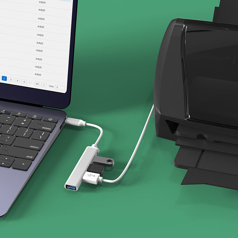 Hoge snelheid USB Type C HUB 4-poort