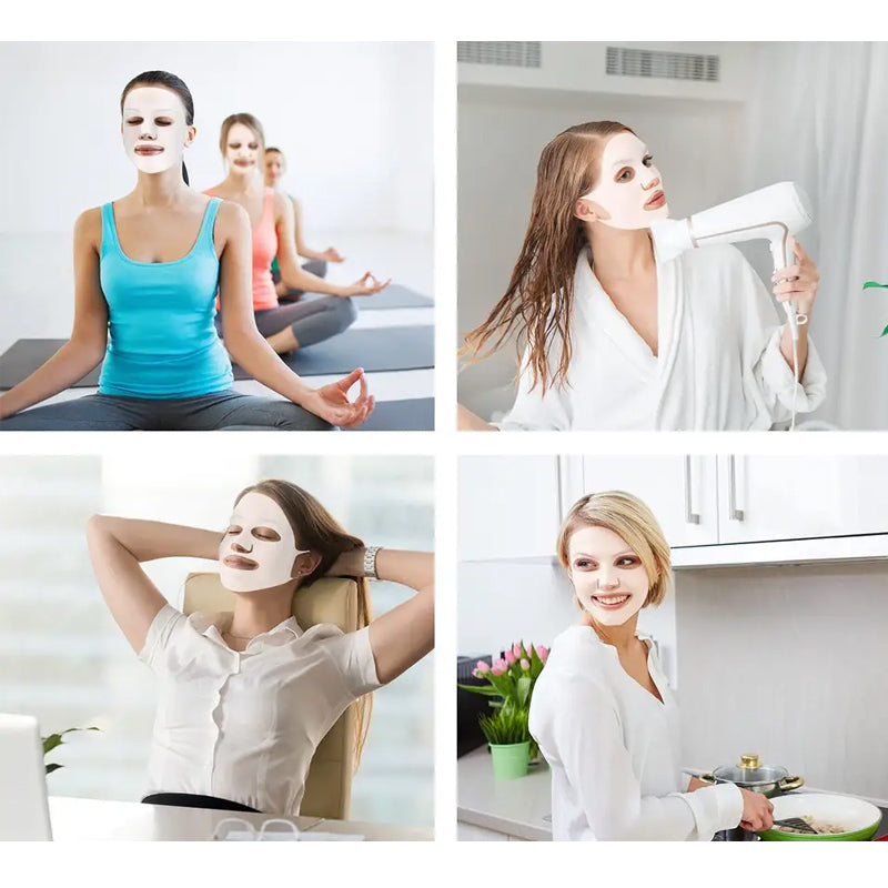 Oorhangend antislip en absorptiebevorderend siliconen masker