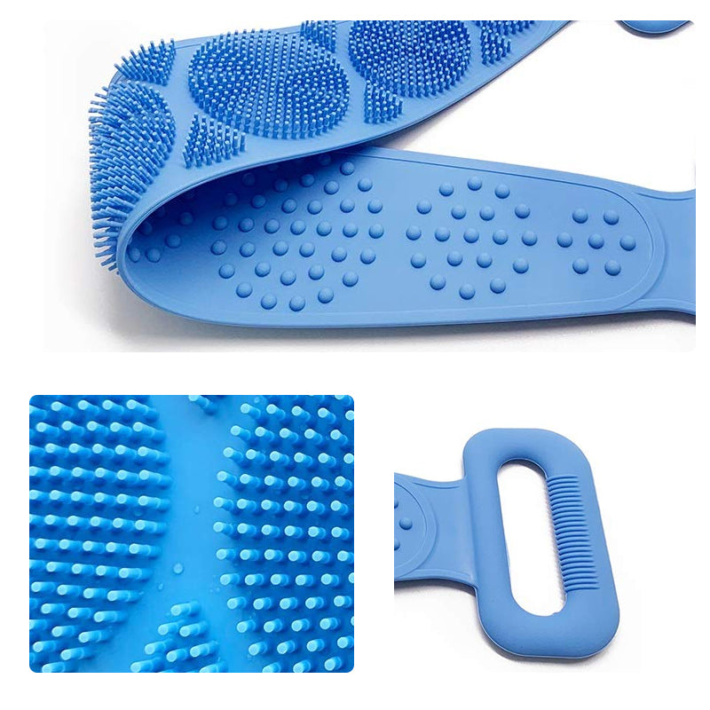 Siliconen body scrubber riem