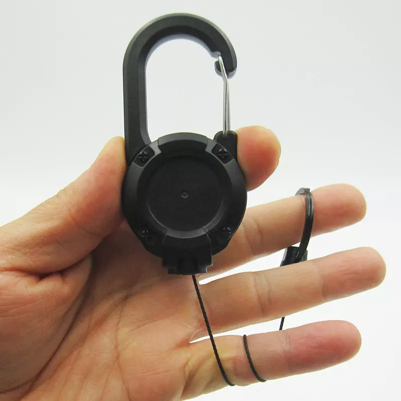 Outdoor automatische intrekbare draadkabel Luya tactische sleutelhanger