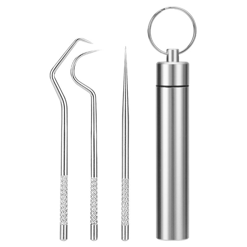 Draagbare tandenstoker set