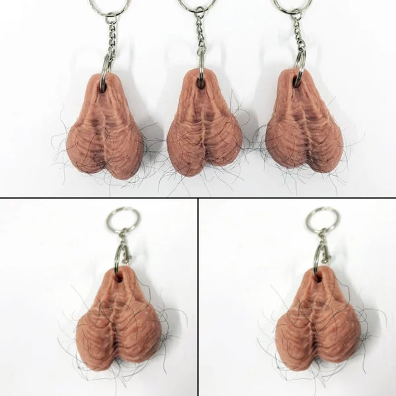 Grappige harige sleutelhanger