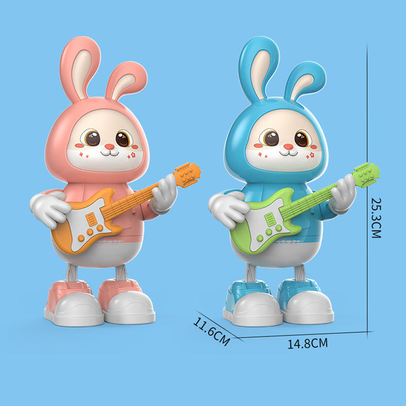 Schattig speelgoed voor gitaristen van konijnen