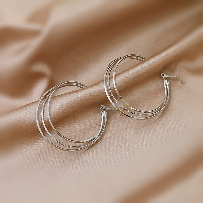 Oorringen met drievoudige ring