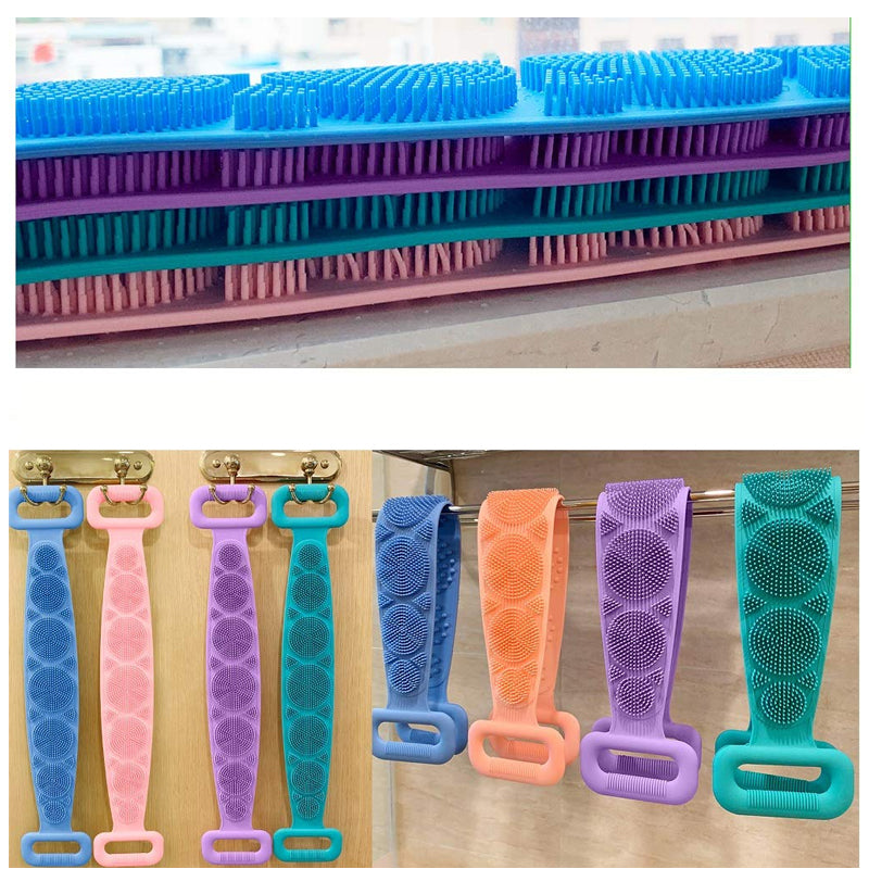 Siliconen body scrubber riem