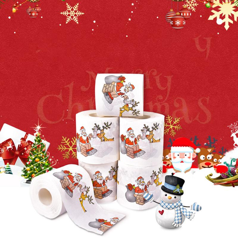 Rolpapier met kerstprint