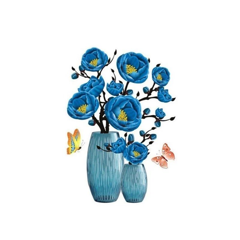 DIY plantenvaas 3D stereo stickers