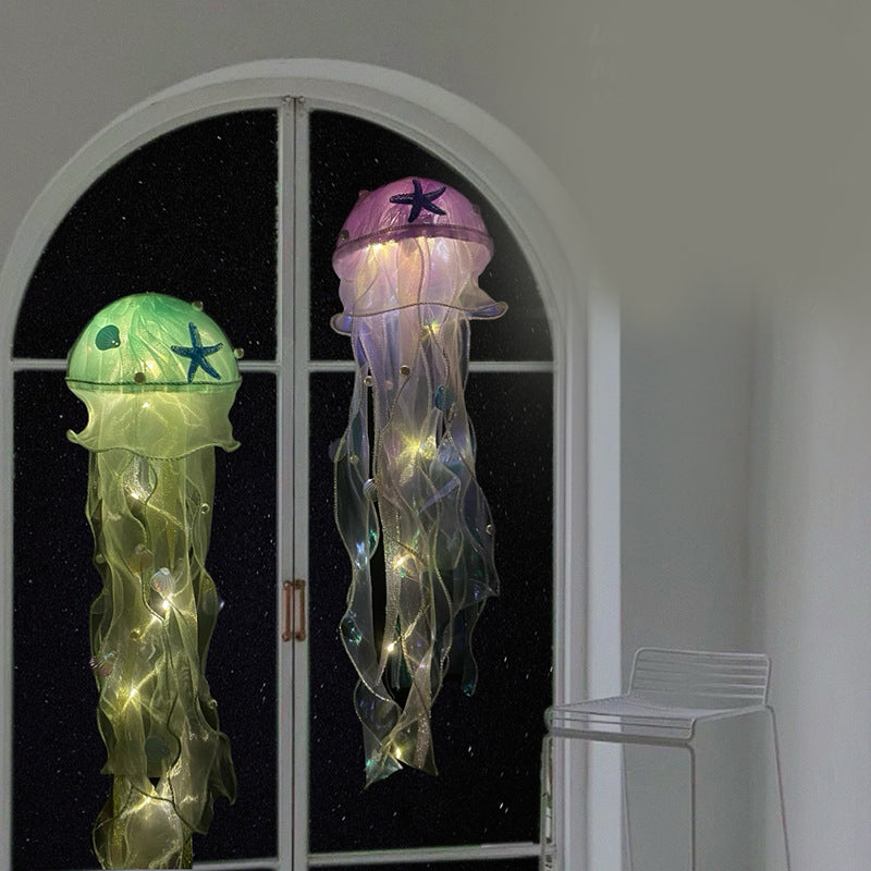 Prachtige verlichting kwallenlamp