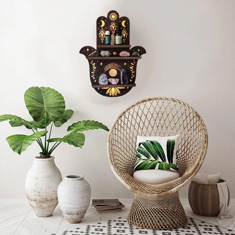 Luna Moth Plank met lamp