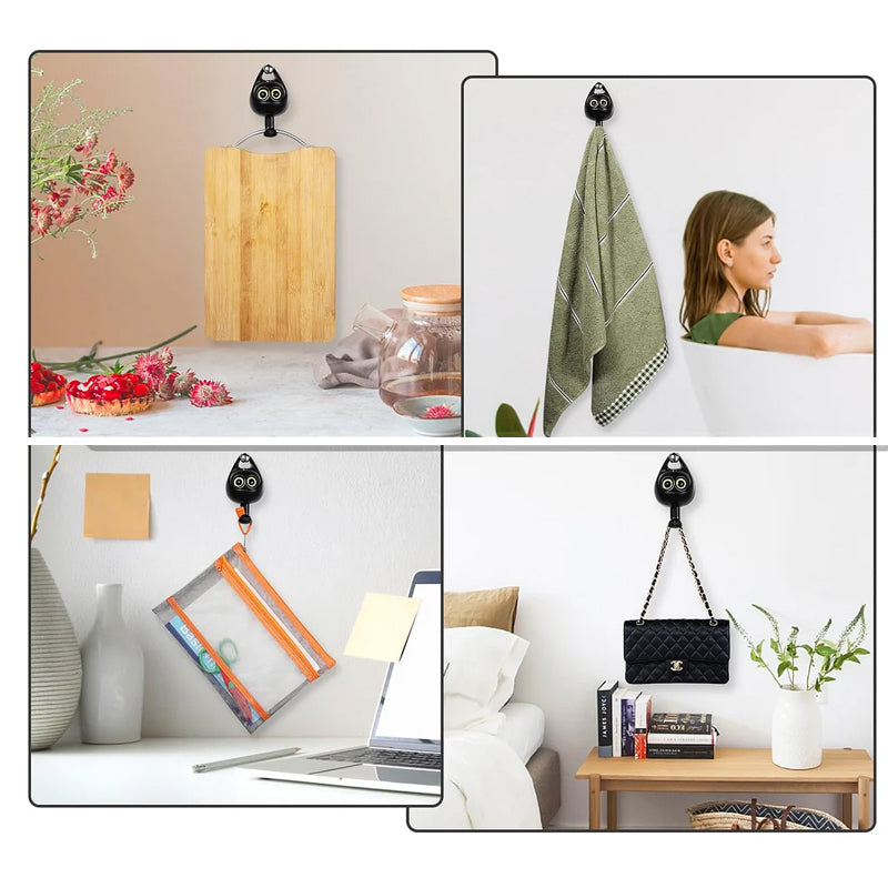 Creatieve schattige knipoog kattenhaken