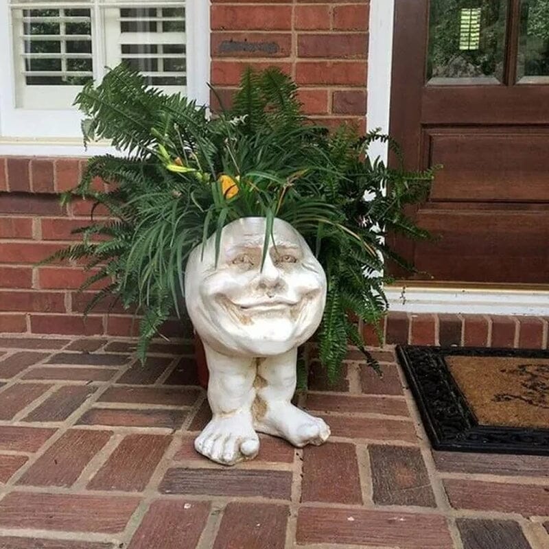 Grappige uitdrukking bloempot