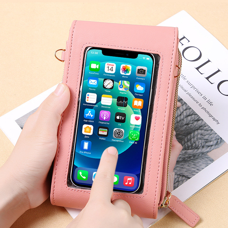 Crossbody-telefoontas met touchscreen met grote capaciteit