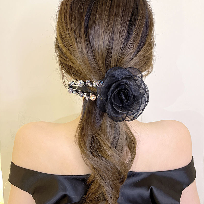 Elegante bloem haarclip