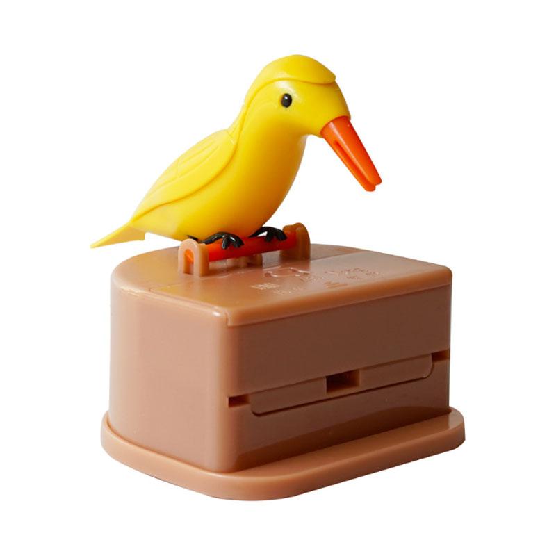 Creatieve automatische tandenstokerdoos Cartoon Vogel