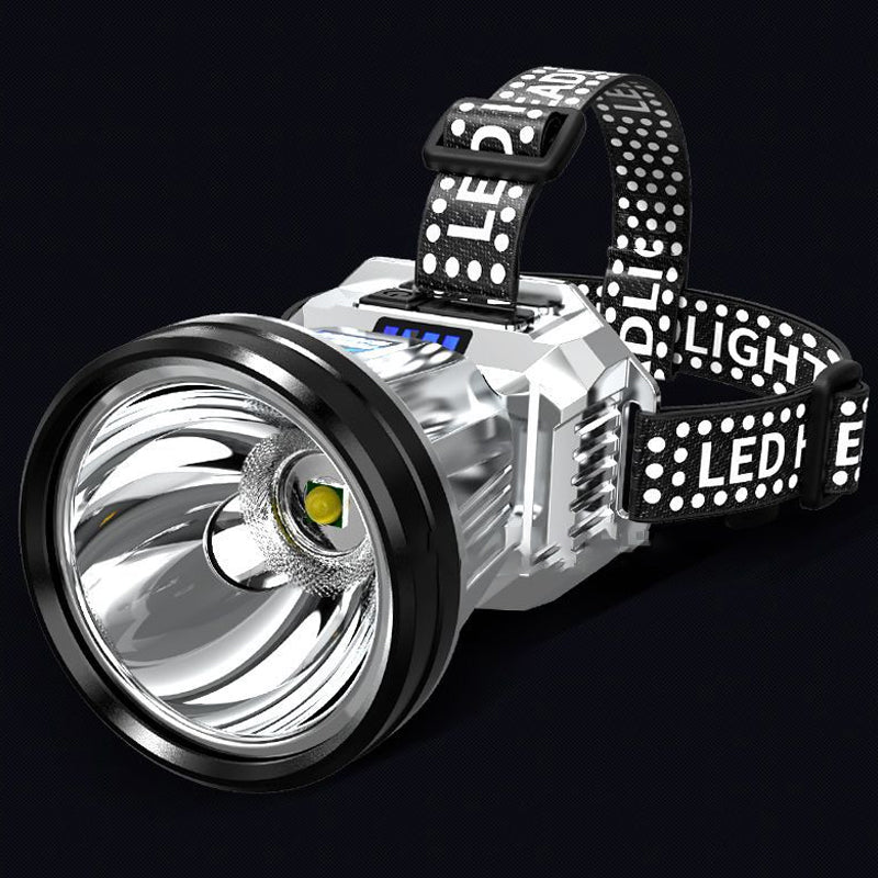 LED-verblindende zaklamp op het hoofd