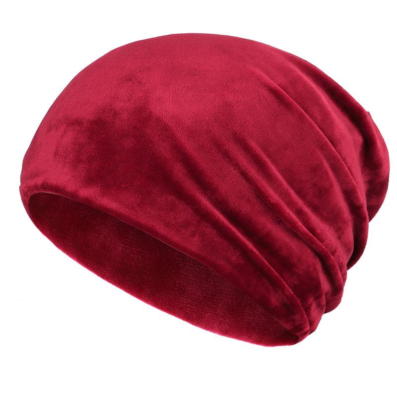 Zachte winter muts met strass steentjes