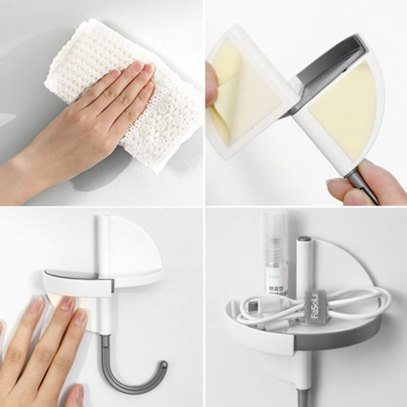 2-in-1 minimalistische boorloze haak voor keuken en badkamer