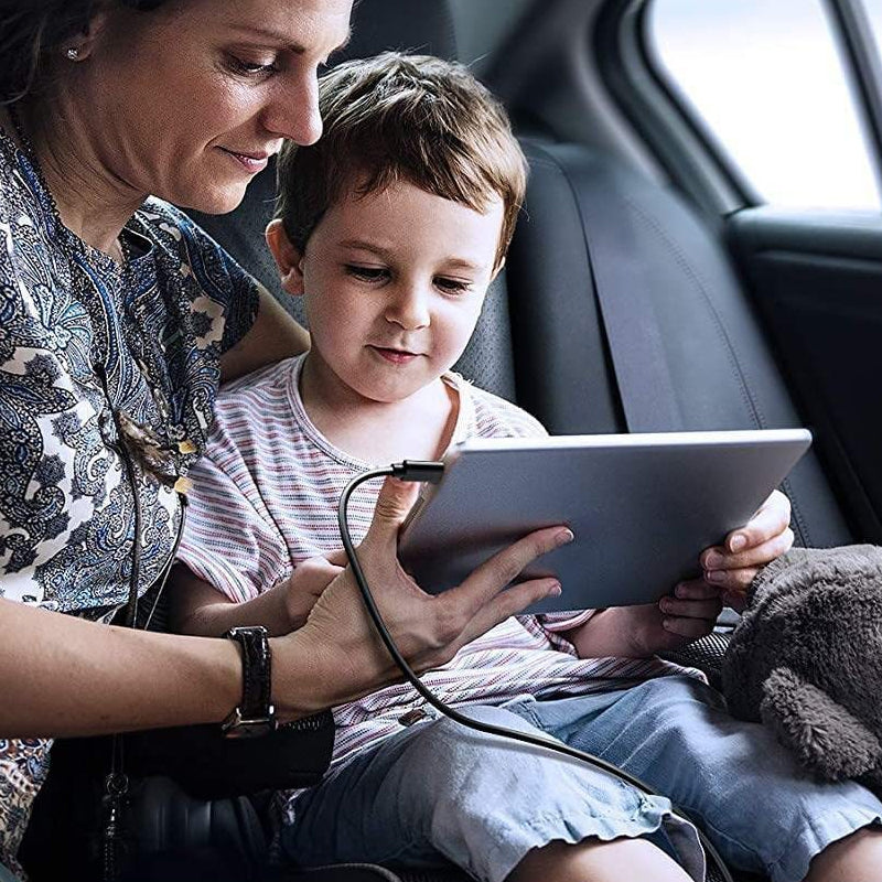 Intrekbare achterbank 3 in 1 oplader