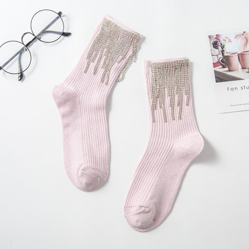 Damessokken met kwastjes