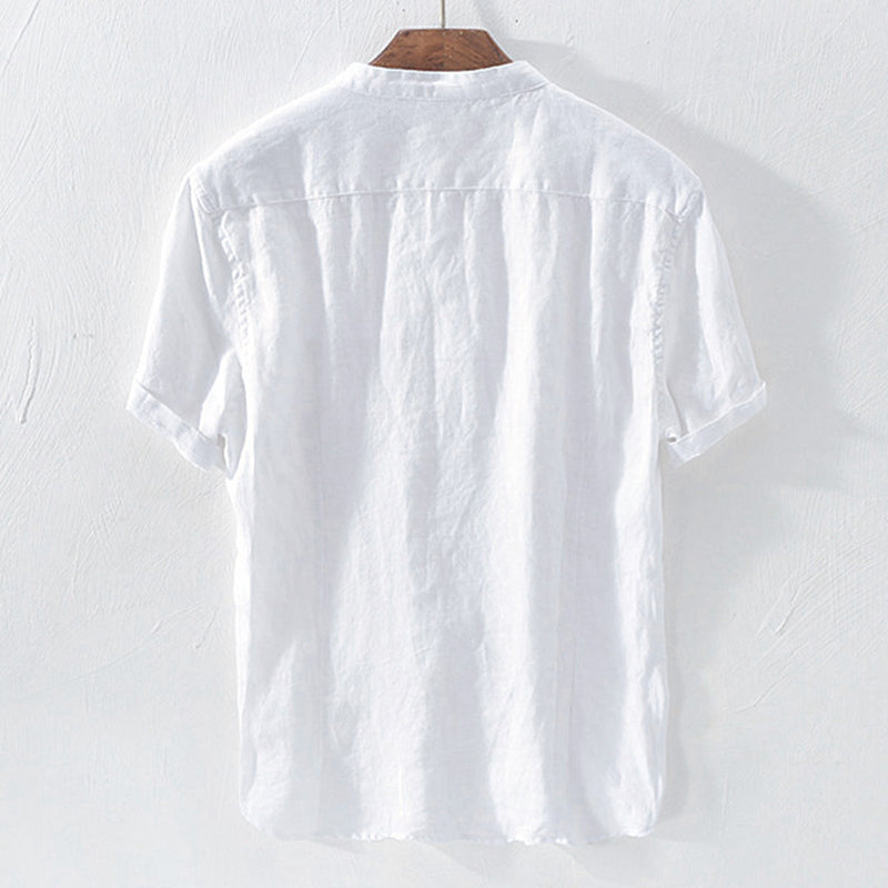 herenoverhemd met korte mouwen