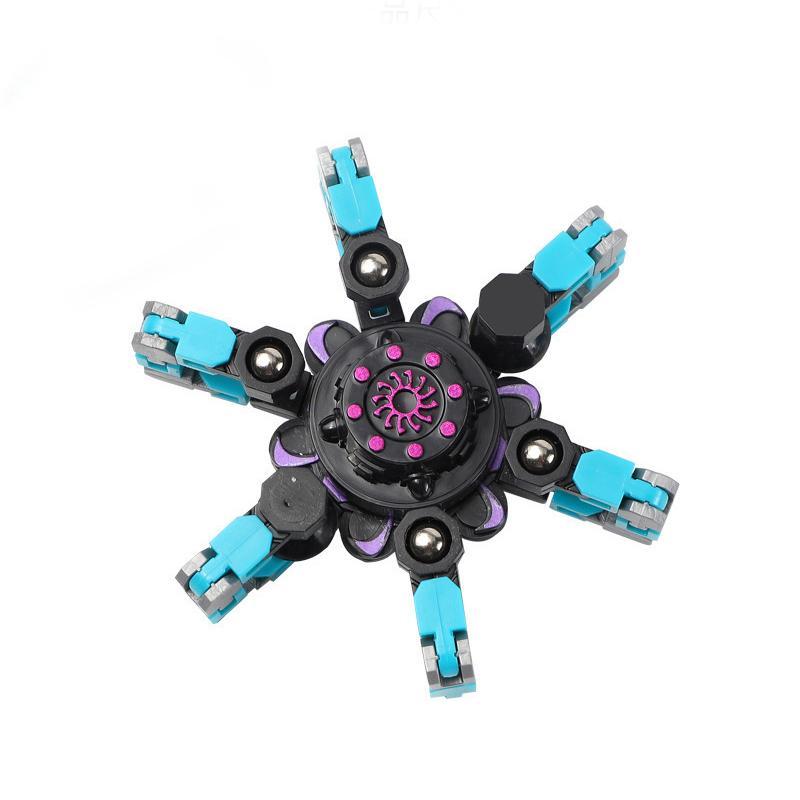 Fidget spinner with suction cup