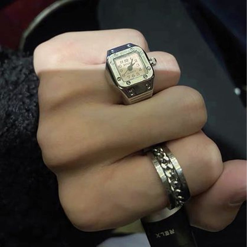 Ring met echt horloge voor koppels