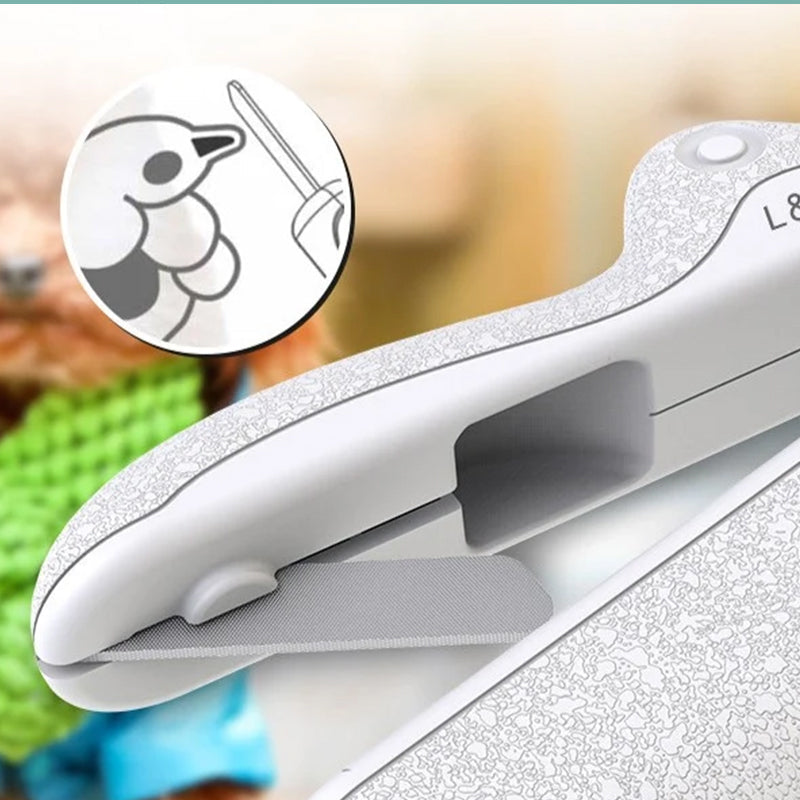Nagelknipper voor huisdieren met LED-lampje en nagel opberg doos
