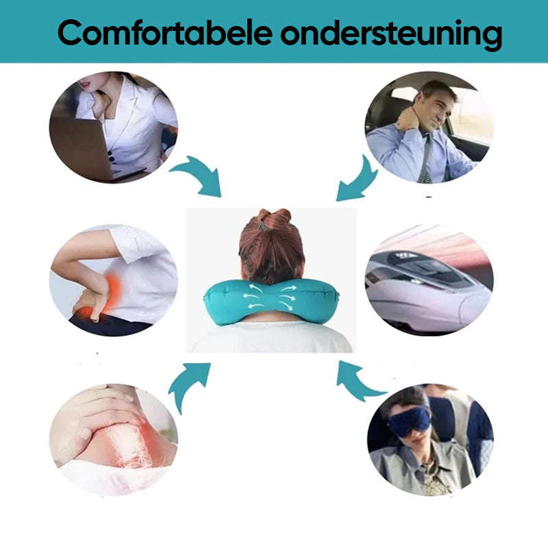 Opblaasbaar reiscomfortkussen