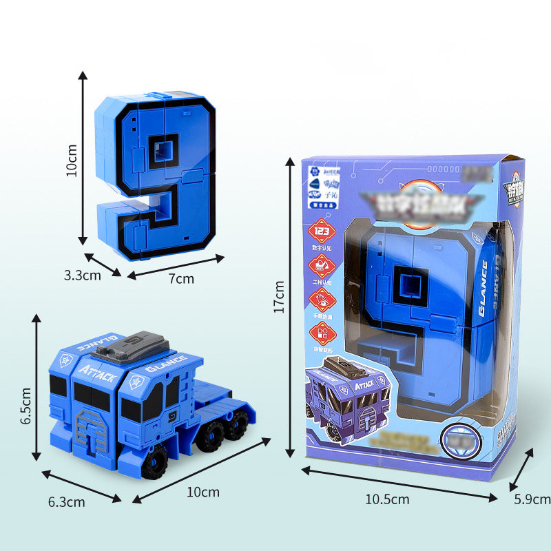 Speelgoedvervorming Nummer Transform Robot