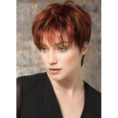 Korte gestileerde pruik met chemische vezels
