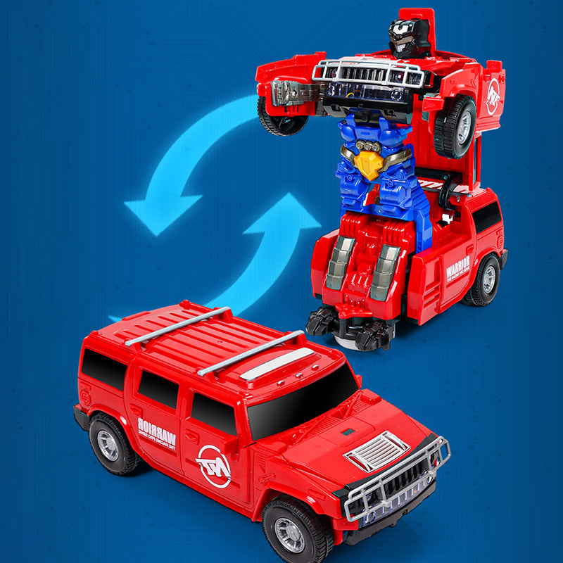 Transformerend robotmodel speelgoedauto