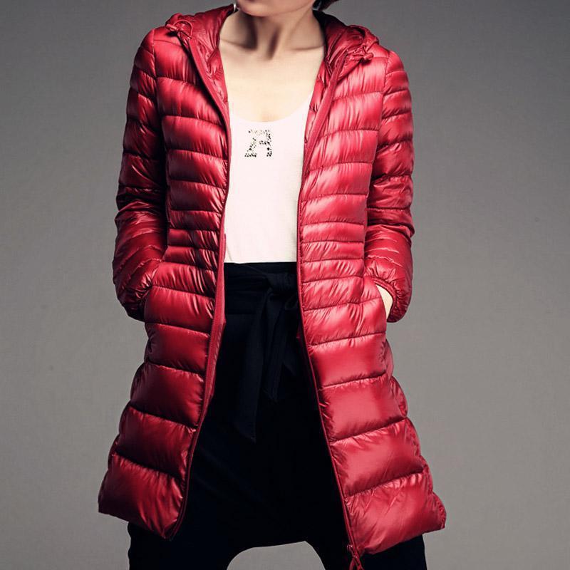 Lichtgewicht Mid-Length Jacket voor Vrouwen