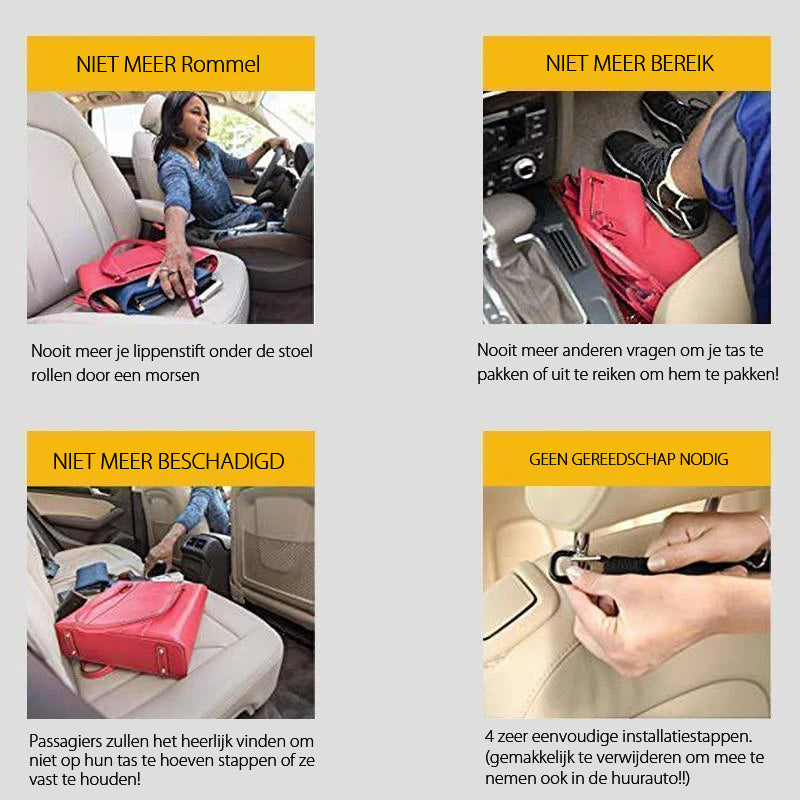 Opslagnetwerk van autostoel